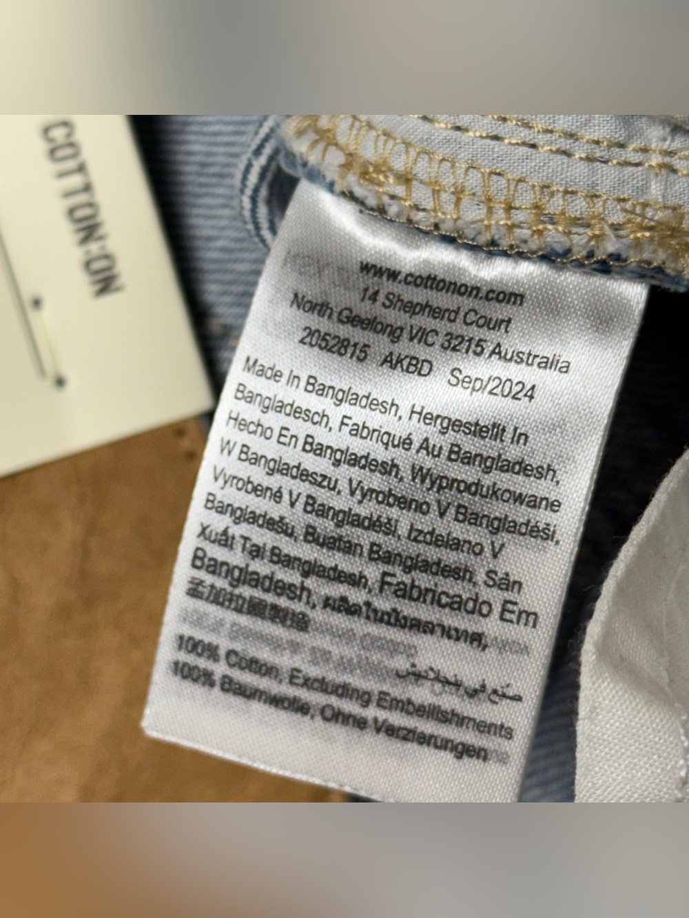 NEW Cotton: On Relaxed Wide Leg Jeans Womens 26 Blue Mid Rise Medium wash NWT - Picture 9 of 12